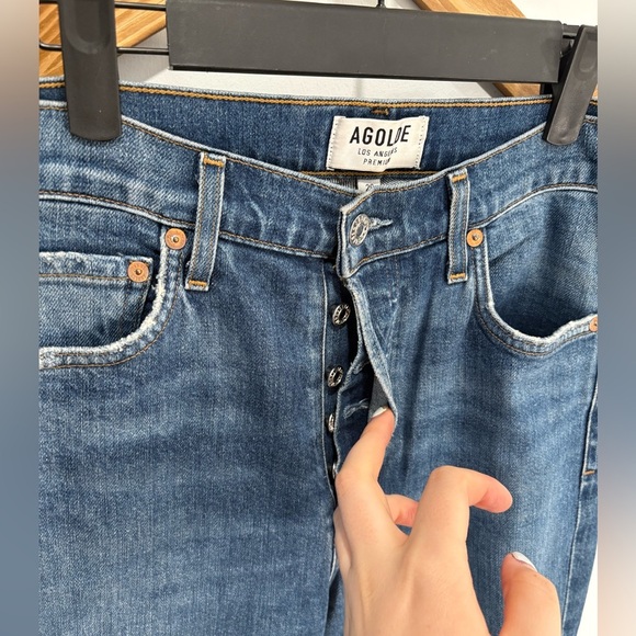 LIKE NEW- AGOLDE- HIGHRISE Nico Slimfit Crop Jeans - Picture 2 of 9